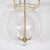 Contemporary "Fishbowl" Glass and Brass Pendant For Sale - Image 3 of 9