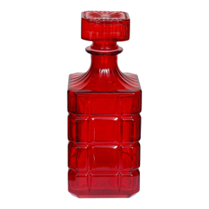 Godinger Radius Red Crystal Decanter