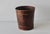 Vintage Handcrafted Burnt "Tortoise" Shell Bamboo Paper Wastebasket. For Sale In Miami - Image 6 of 11