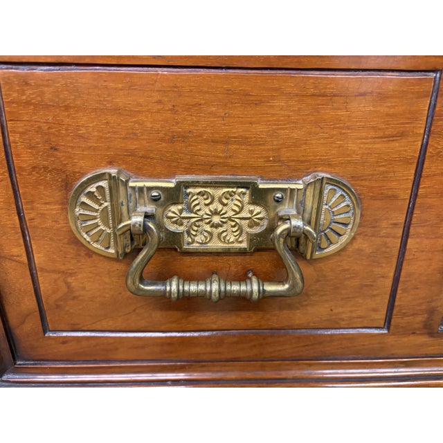 Victorian Carved Walnu Bookcase witht Secretaire, 1880 For Sale - Image 4 of 18