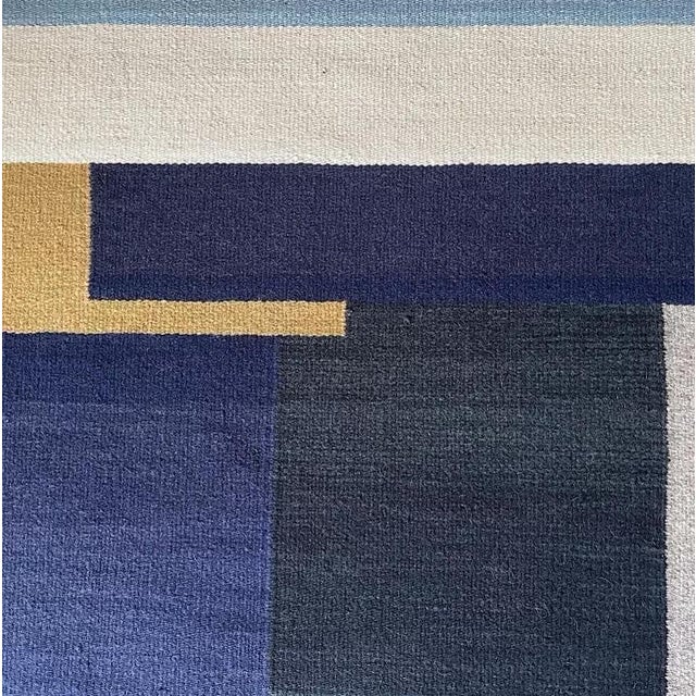 Vintage Never Seen Before Geometric Rug by Gerald Johnson. Dm for price. 48”x85” ~ Gerald Johnson [b.1944-2009] was an...