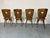 Wood Vintage Brutalist Oak Dining Chairs, 1960s, Set of 4 For Sale - Image 7 of 9