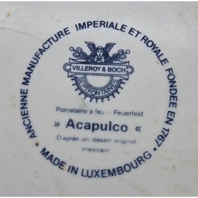 Vintage Villeroy & Boch "Acapulco" Plates, Set of 8 For Sale - Image 13 of 14