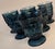 Vintage Aquamarine Footed Goblets- Set of Six For Sale - Image 10 of 10