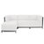 Axis 3pc Sectional Atlantis White Titanium Frame For Sale In Chicago - Image 6 of 9