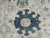 2000 - 2009 Oushak Handmade Wool Rug With Oversized Blue Florals For Sale - Image 5 of 8