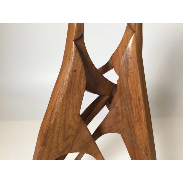 Mid 20th Century Mid 20th Century Abstract Teak Wood Sculpture "Love Embraced" For Sale - Image 5 of 11