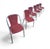 Red Aluminum Chair with Synthetic Weave, 1980s, Set of 6 For Sale - Image 17 of 18