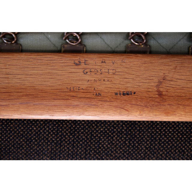 GE290 Lounge Chair in Oak by Hans Wegner for Getama, 1960s For Sale - Image 6 of 7