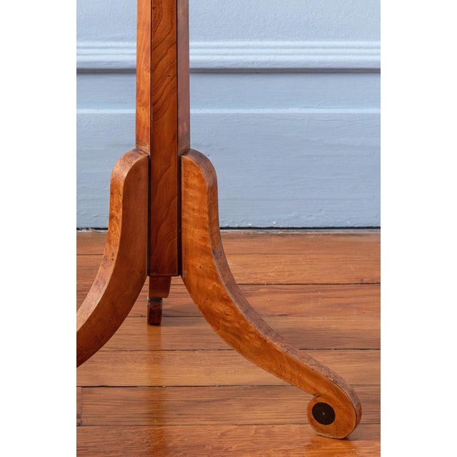Wood Biedermeier Style Figured Wood Tilt-Top Table For Sale - Image 7 of 11