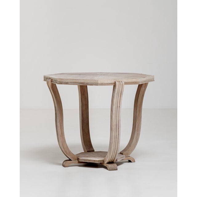 1920s Oak Art Deco Octagonal Coffee Table For Sale - Image 12 of 12