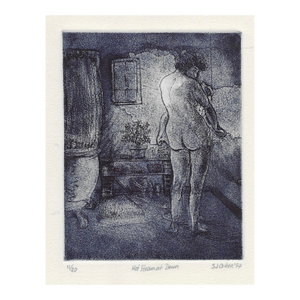 1977 Sue Cohen Hot Steam at Dawn Etching