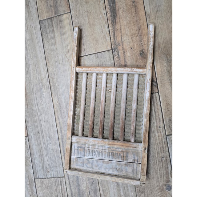 Mid 20th Century Antique Howard Woodenware Washboard With Dovetail Joinery For Sale - Image 5 of 12