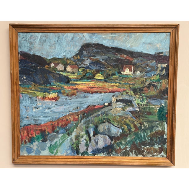 Karl Otto Kellgren, Landscape, 1960s, Oil on Canvas, Framed For Sale - Image 14 of 18