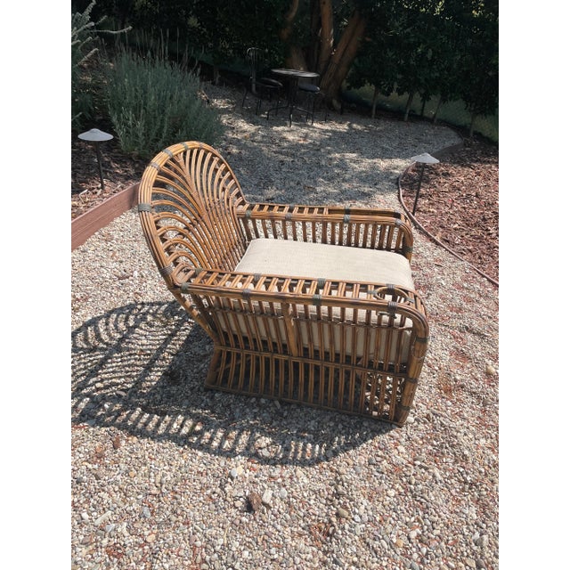 American Bamboo and Rattan Sofa/Chairs Set For Sale - Image 3 of 5