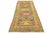 This hand-knotted wool rug features a lovely brown base and a stunning floral pattern with vibrant yellow, gray, red, and...