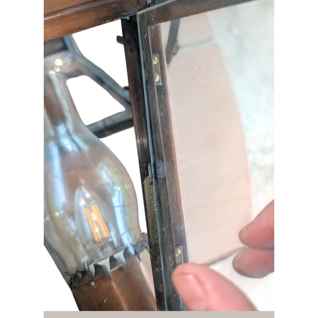Mid-20th Century Bevolo French Quarter Copper Yoke Pendant Lanterns - A Pair For Sale - Image 18 of 18