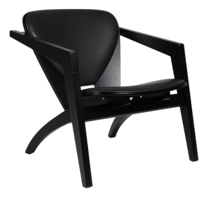 Vintage Butterfly Lounge Chair in Black Beech and Full Grain Leather by Hans J. Wegner for Getama, 2000s