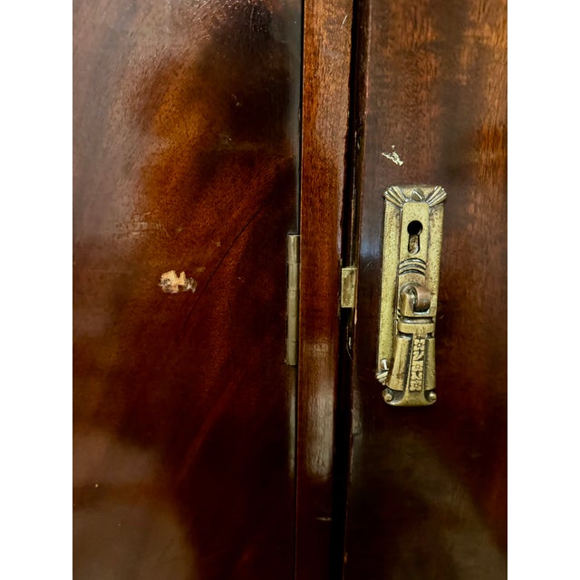 Rare English Art Deco Warings Perfection Mahogany Wardrobe c.1930 | Lancaster Factory For Sale - Image 9 of 10