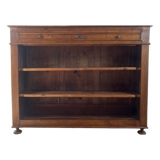 Open Oak Sideboard, 1930s-1950s For Sale