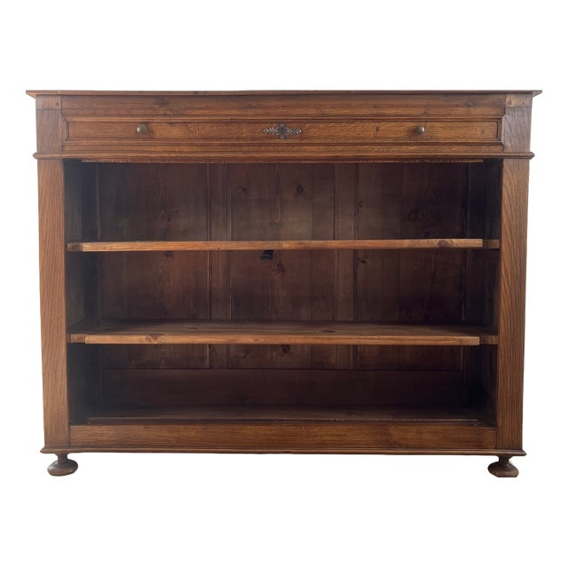Open Oak Sideboard, 1930s-1950s For Sale