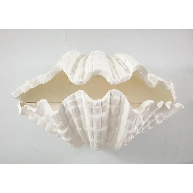 Art Deco Bespoke Coquillage Plaster Sconces - a Pair For Sale - Image 3 of 10