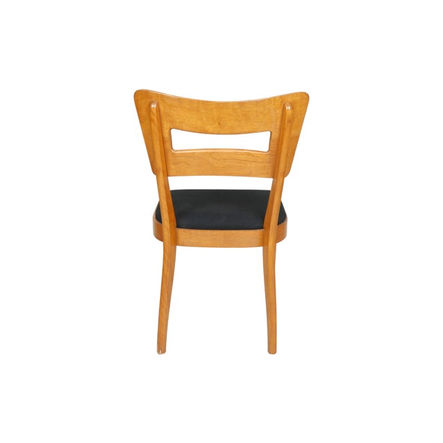 Mid 20th Century Heywood Wakefield Mid-Century Modern M154 "Dog Biscuit" Dining Chairs, Set of Four For Sale - Image 5 of 10
