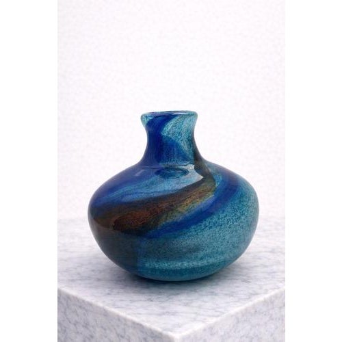 1960s Abstracta Art Glass Vase and Bowl by Bengt Orup for Johansfors, Sweden, 1960s, Set of 2 For Sale - Image 5 of 9