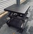 1990s Vintage Solid Steel Scissor Lift Table From Restoration Hardware For Sale - Image 5 of 6