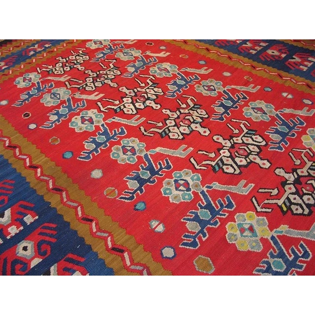 Early 20th Century Turkish Oushak Kilim ( 9'9" x 12'6" - 297 x 381 ) For Sale In New York - Image 6 of 7