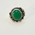 1970s 1970s Vintage Southwestern Navajo Boho Chic Sterling & Turquoise Cocktail Ring - Size 7.25 For Sale - Image 5 of 14