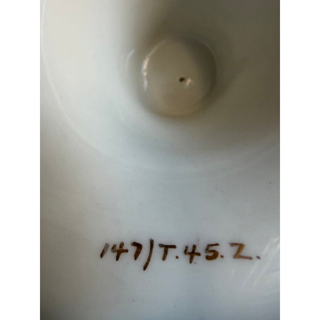 Ceramic Lenox China Very Rare Beautiful Vintage Pair of Candle Holders. Black, White, Gold. 10-1/2” Tall. For Sale - Image 7 of 7