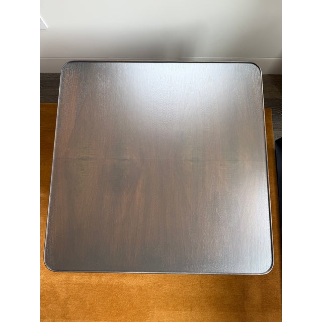 Brown Pair of Vintage Milo Baughman Style End Tables in Dark Walnut (C. 1960s) For Sale - Image 8 of 9
