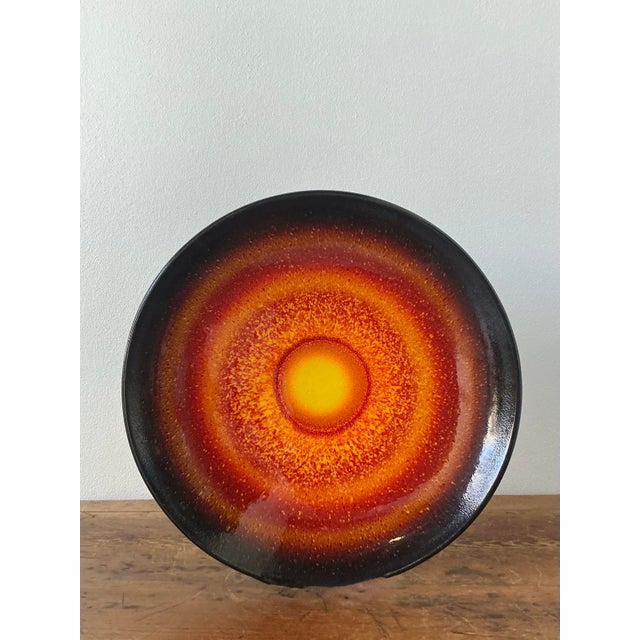 Vintage English Poole Glazed Ceramic Platter For Sale - Image 9 of 12