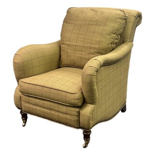 Stanford Furniture “Watson” English Rolled Arm Lounge Chair For Sale