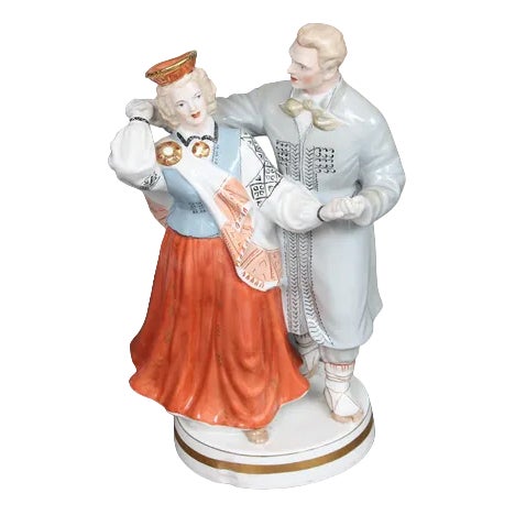 National Son with National Daughter Porcelain Figure For Sale