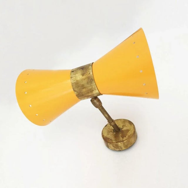 Mid-Century Italian Brass Sconces, 1950s, Set of 2 For Sale - Image 4 of 6