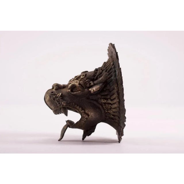 1920s Bhutan Dragon Druk Wall Mounted Incense Burner, Tibet, 1920s For Sale - Image 5 of 6