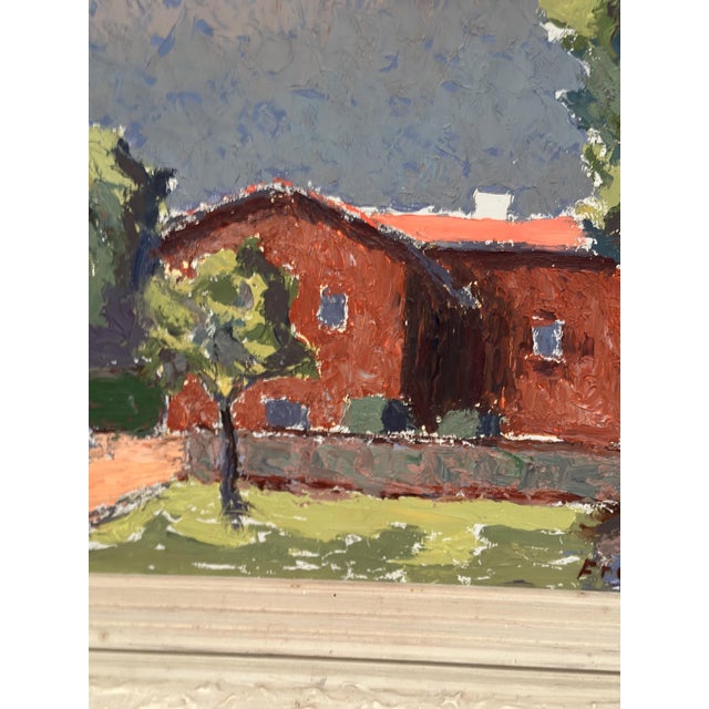 E. Freidland, Gult Hus, 1950s, Oil on Panel, Framed For Sale - Image 6 of 14