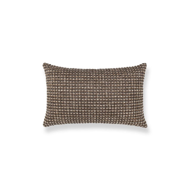 Contemporary The House Of Scalamandré Heatherton Lumbar Pillow In Walnut For Sale - Image 3 of 3