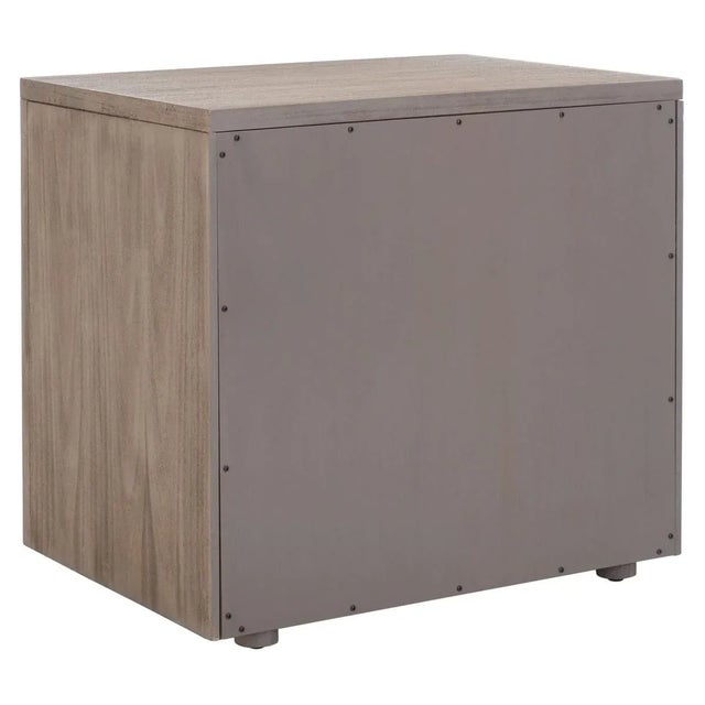 Rosey 3 Drawer Wood Nightstand - Light Brown For Sale - Image 9 of 11