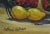 Clifford Holmes, Still Life with Bottle, Flowers and Fruits, Circa 1950 For Sale - Image 4 of 6