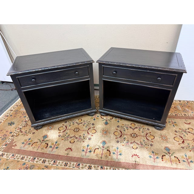 Design Plus Gallery presents a Pair of Closed Nightstands from the Empire Collection of Restoration Hardware. The...