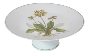 Floral Pastry Pedestal Dish