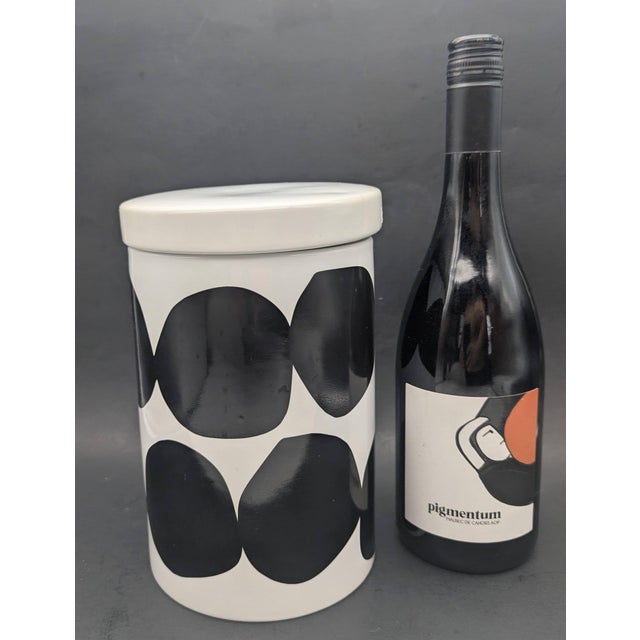 Ceramic Marimekko Ceramic Kitchen Canister For Sale - Image 7 of 11