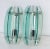 Italian Veca Clear & Green Glass Wall Sconces Mid-Century Modern 1970, Pair For Sale - Image 12 of 13