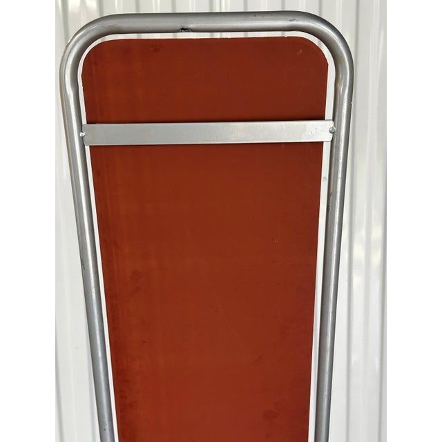 Modernist Cheval Mirror in Grey Tubular Metal, 1970s For Sale - Image 3 of 18
