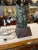 Vintage Mid-Century Sculptural Cast Metal Owl Table Lamp With Walnut Base For Sale - Image 4 of 12
