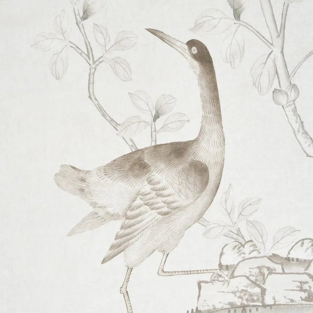 2020s Schumacher X Mary McDonald Chinois Palais Fabric In Neutral For Sale - Image 5 of 6