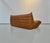 Togo Three-Seater Sofa in Dark Cognac Leather by Michel Ducaroy for Ligne Roset For Sale - Image 9 of 12